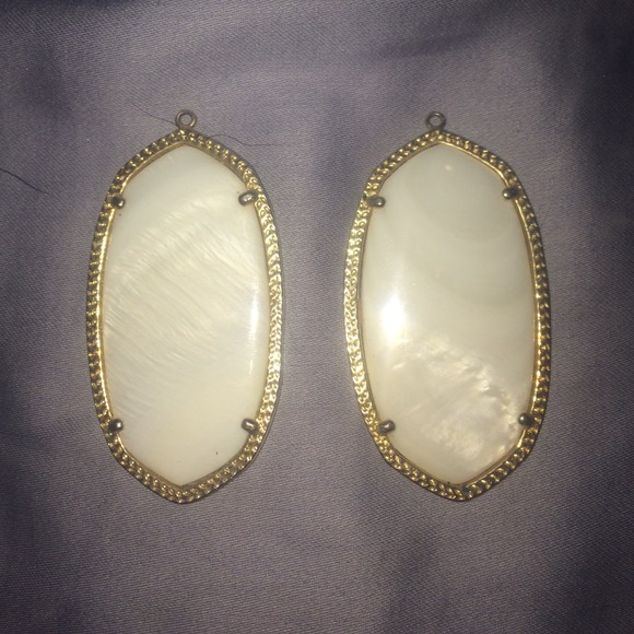Kendra Scott 'Elle' Earrings In White