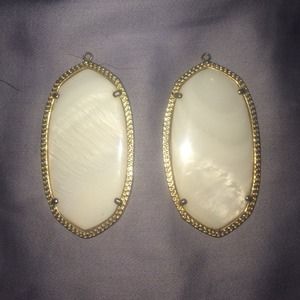 Kendra Scott 'Elle' Earrings In White