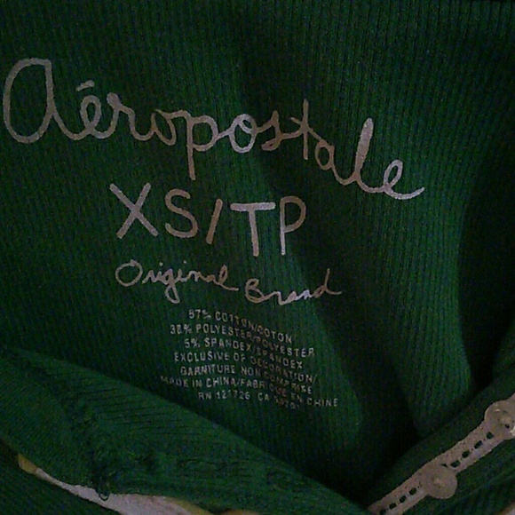 Green button down tee - Picture 3 of 3