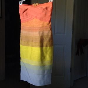 Sunset Ombré Bodycon Dress