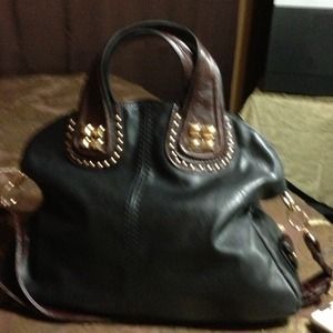Black leather handbag.  REDUCED