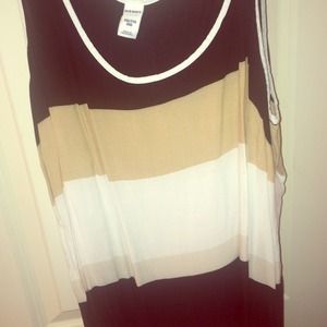 Black, gold, and white tank!