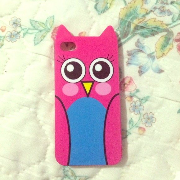 iPhone 4/4s hot pink bird case