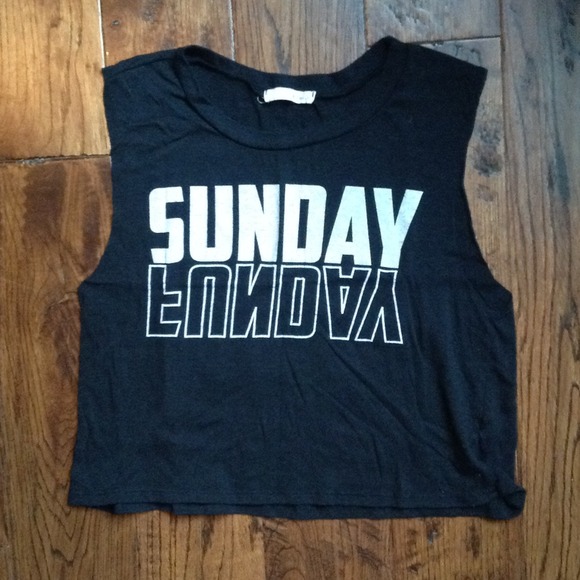 Sunday Funday Crop Muscle Tank