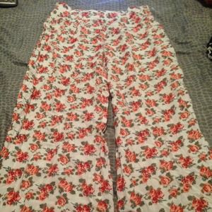 Floral palazzo pants