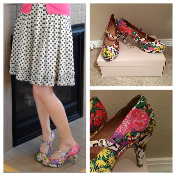 Anthropologie Shoes - Miss Albright Flora MaryJanes + dress