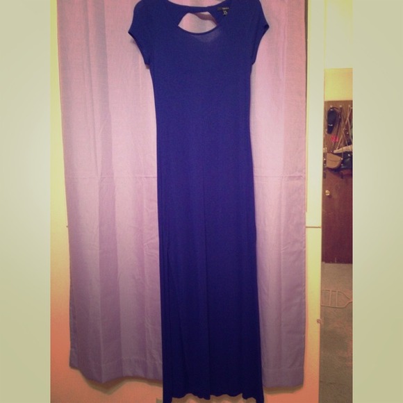 Royal blue maxi dress
