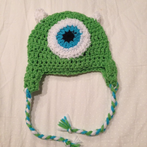 Mike the monster hat (handmade)
