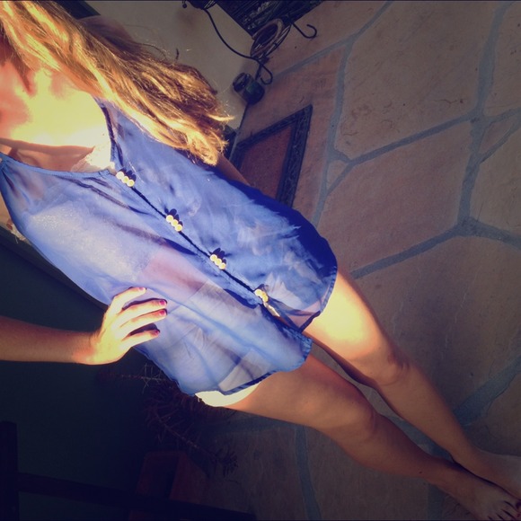 Cobalt Blue Shear Top