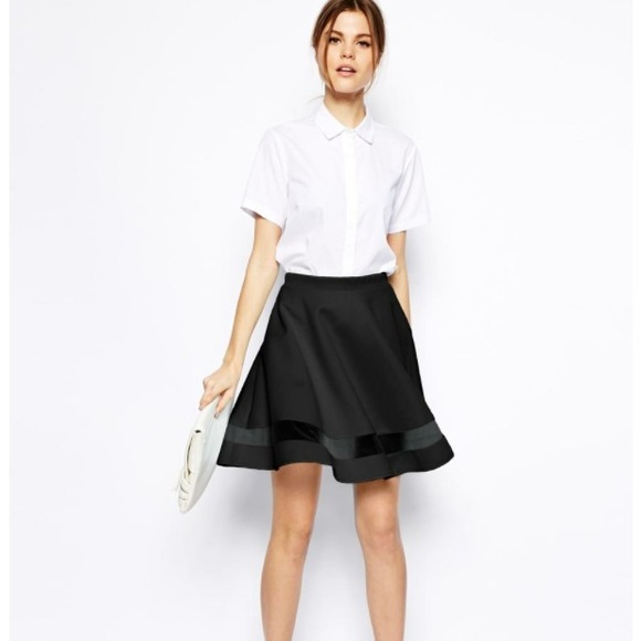 🎉Host Pick🎉 Asos Midi Skirt with Sheer Panel
