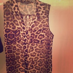 Cheeta Sleeveless Top🐆💎