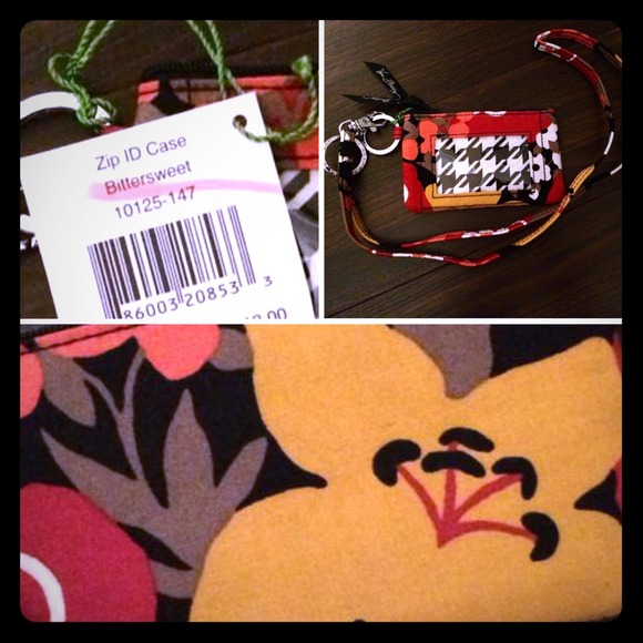 Vera Bradley "Bittersweet" Zip ID Case