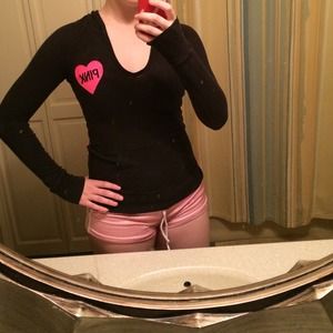 Victoria's Secret Pink v-neck hoodie