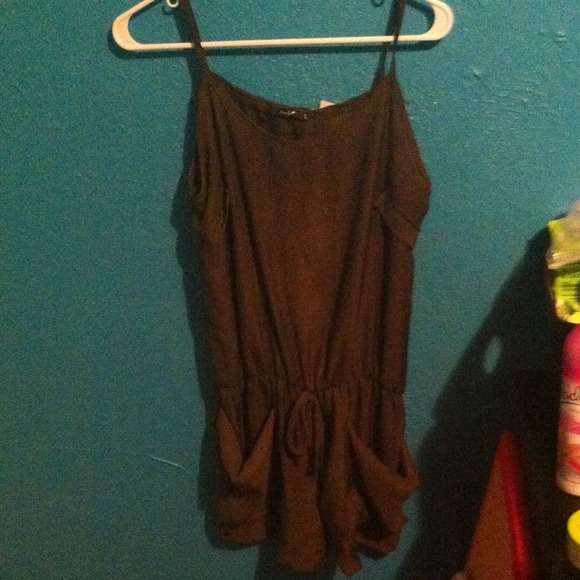 Olive green romper
