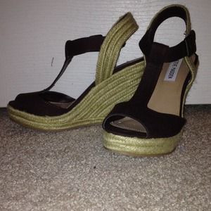 Dark Brown Steve Madden Wedges