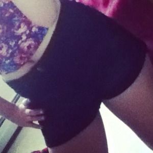 High-waisted shorts
