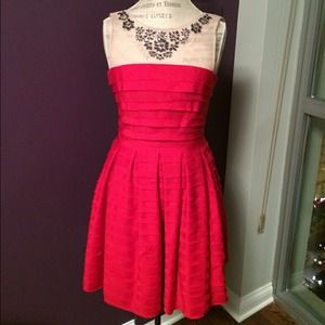 Never been worn BCBGMAXAZRIA rio red Marina dress