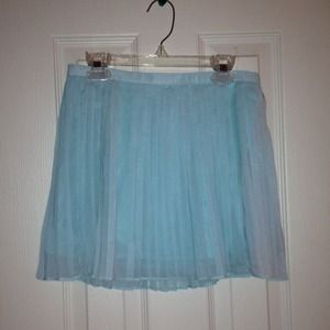 Light blue Pleated Skirt