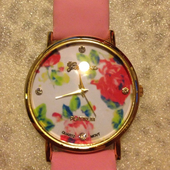 Flow/pink/gold watch⌚️🌺🌷🌸💐 NWOT - Picture 2 of 4