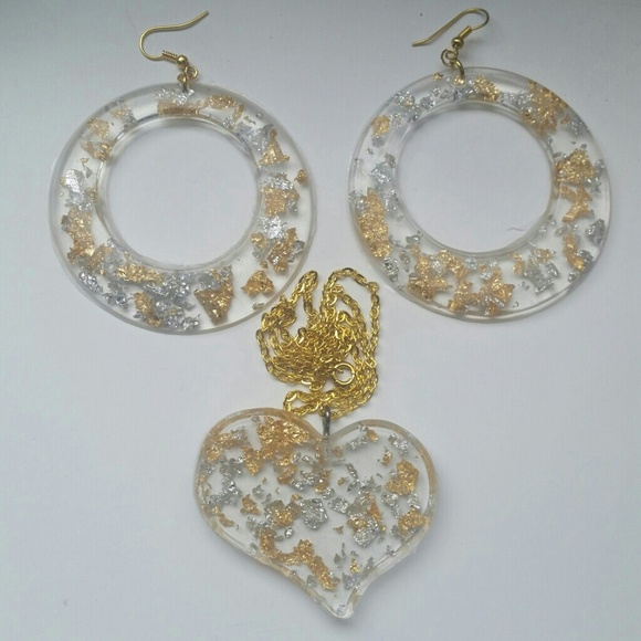 Handmade fashion jewelry necklace/gold & silver - Picture 1 of 1