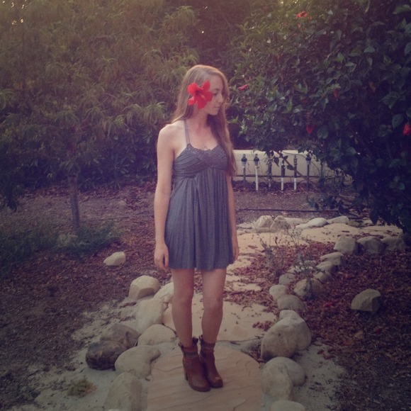 Grey cotton dress