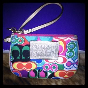 Authentic Coach Wristlet Wallet