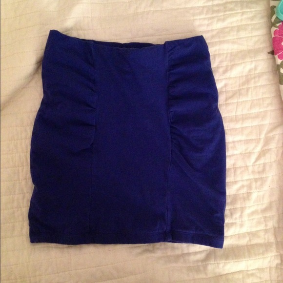 Royal blue forever 21 pencil skirt