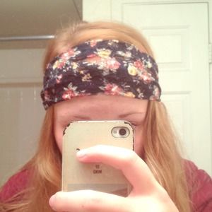 Floral cloth headband
