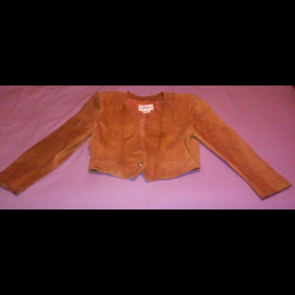SPITALNICK & Co. Brown Jacket/Vest 100% Pig Suede - Picture 1 of 4