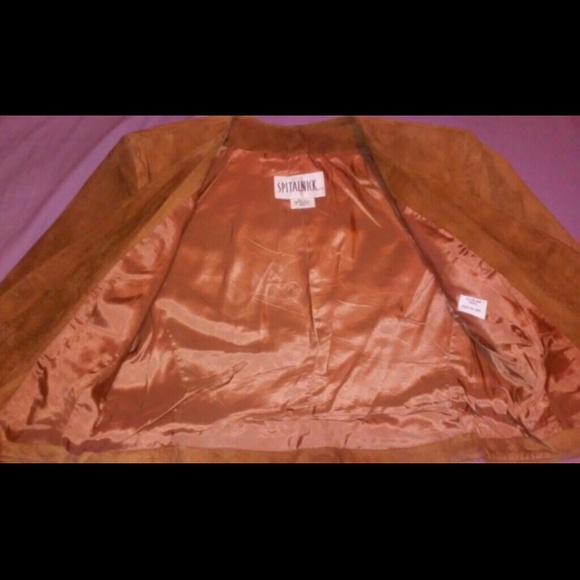 SPITALNICK & Co. Brown Jacket/Vest 100% Pig Suede - Picture 2 of 4
