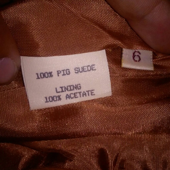 SPITALNICK & Co. Brown Jacket/Vest 100% Pig Suede - Picture 3 of 4