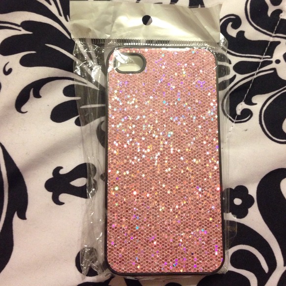 🔷iPhone 4 pink glitter phone case