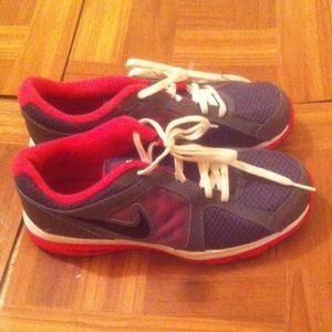 Pink and Grey Nike Dual Fushion Shoes