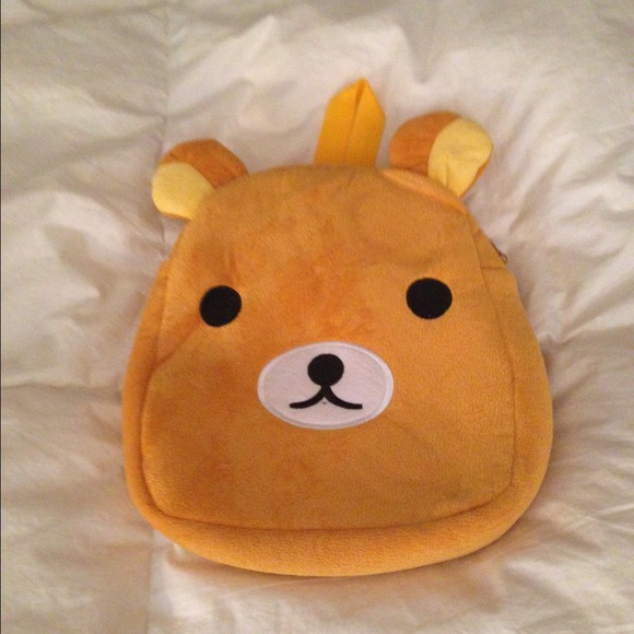 Rilakumma face backpack kawaii