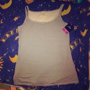 Super Soft Black and White Polka Dot Cami