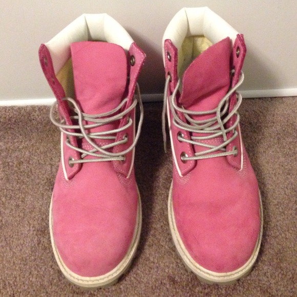 Timberland pink boots