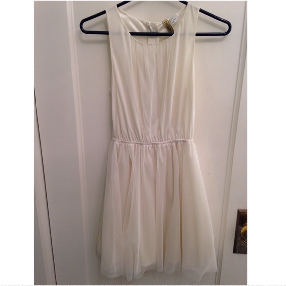 Cream tulle dress