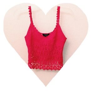 Pink crochet top
