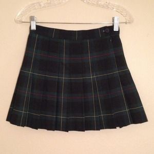American Apparel High-Waisted Plaid Tennis Skirt