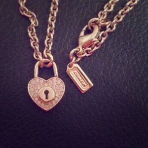Coach Heart Necklace. (authentic)