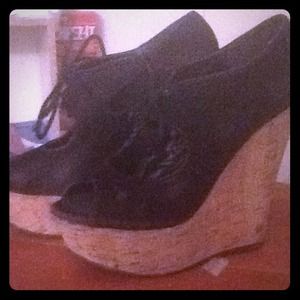 Black size 8 wedges
