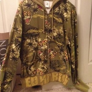 Men's Ed Hardy Tiger Palm Tree Jacket/Hoodie