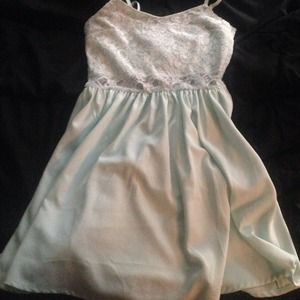 Lacey baby blue dress