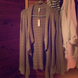 Mocha knit maternity sweater