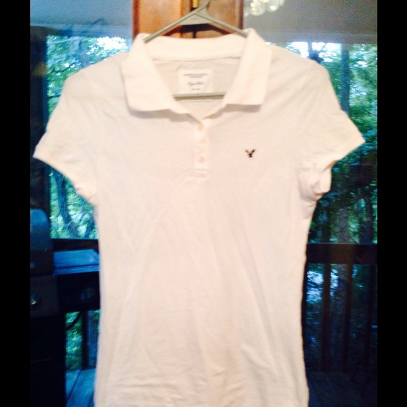 White American Eagle Polo