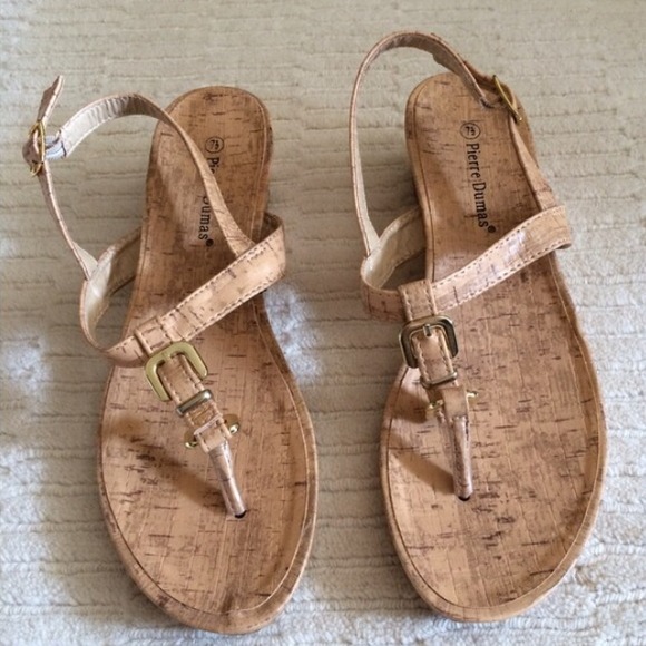 ModCloth Shoes - Pierre Dumas Cork Sandals/Scarf Bundle