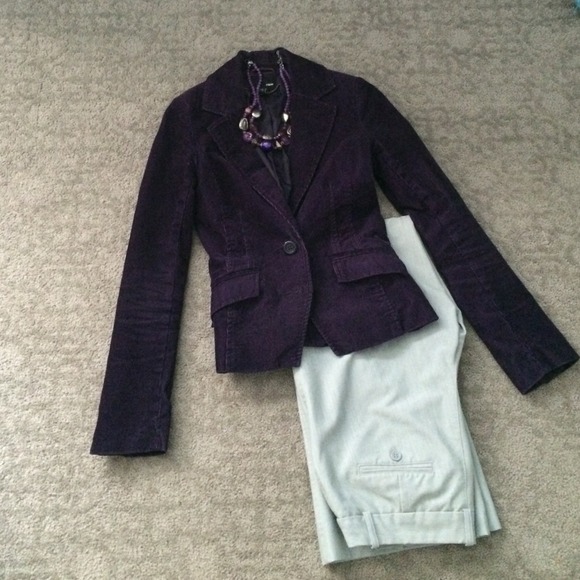 Purple corduroy jacket