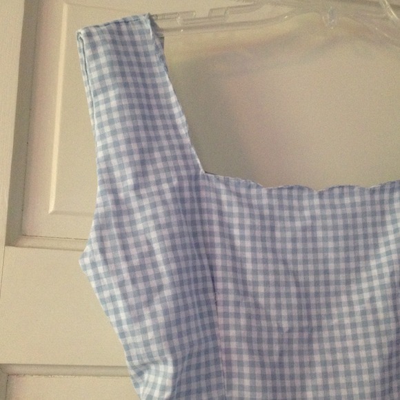 SOLD- Gingham Skater Dress - Picture 2 of 3