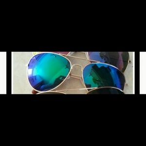 2 mirror aviator sunglasses Glasess