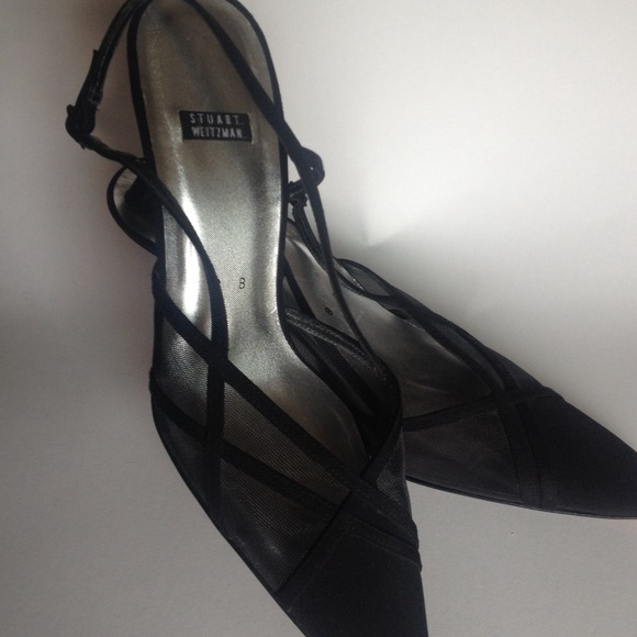 Black Stuart Weitzman dress heels. - Picture 1 of 3